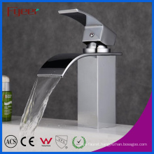 Fyeer Bathroom Curved Spout Waterfall Basin Faucet Water Mixer Tap